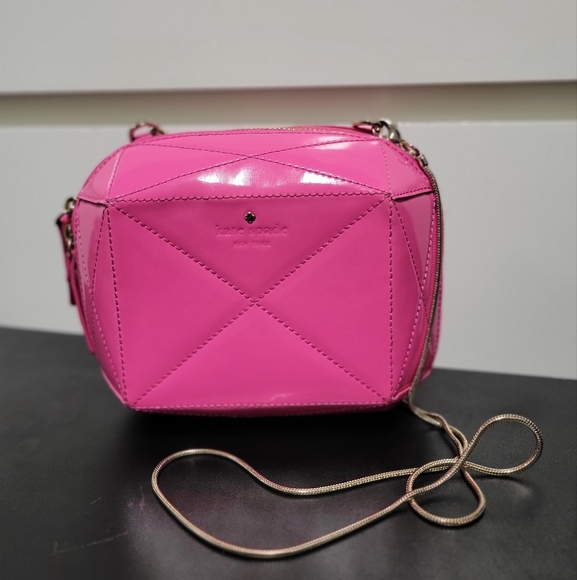 Kate Spade Pink Patent Leather Crossbody Bag - Picture 2 of 9